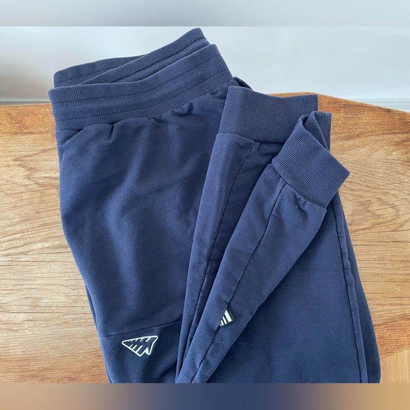 Paper Planes Solid Jogger Sweatpants Navy Blue Cotton Blend Men’s Sz XL - Picture 4 of 9